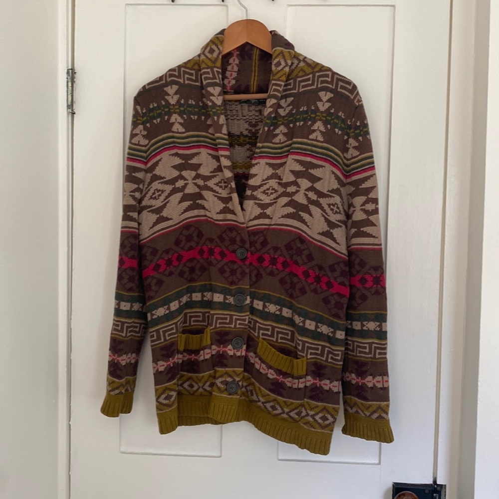 Eddie Bauer 100% cotton open sweater